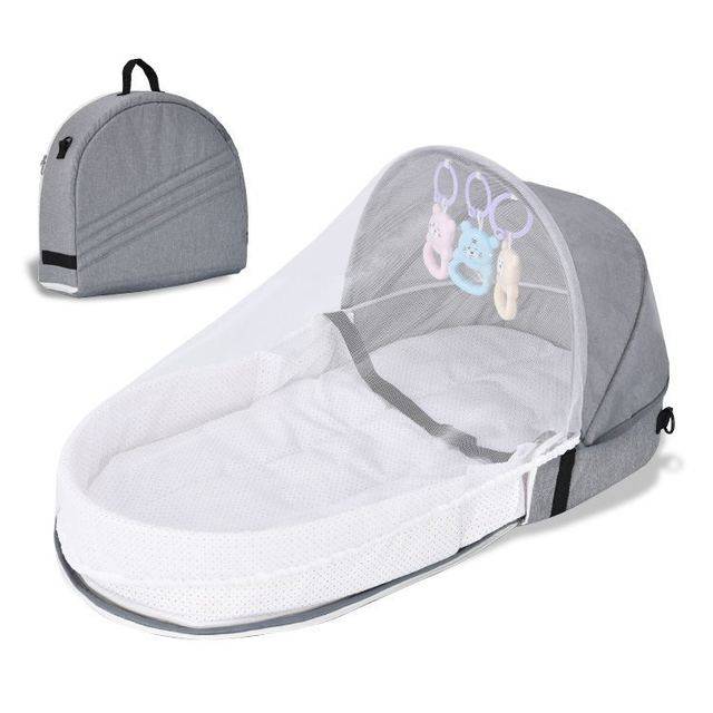 Portable Baby Crib With Mosquito Net For Travel Days – BabyAbout