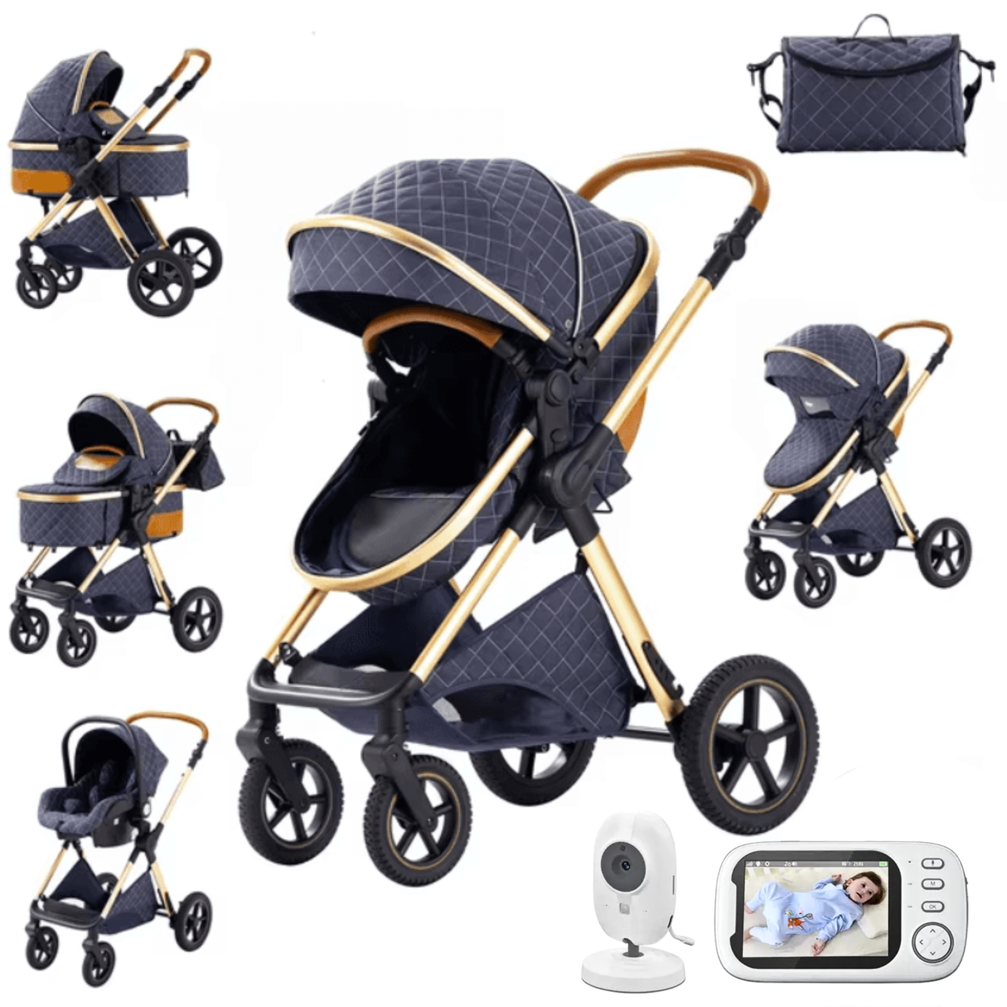 UrbanNest H2 Travel System with Free Wireless Baby Monitor