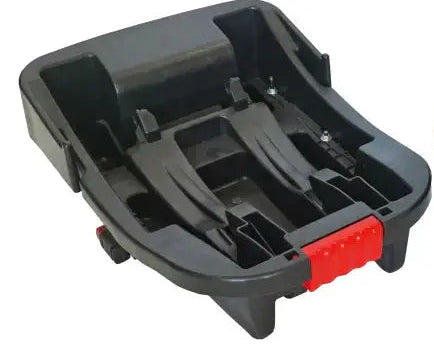 a car seat base with two groves in it