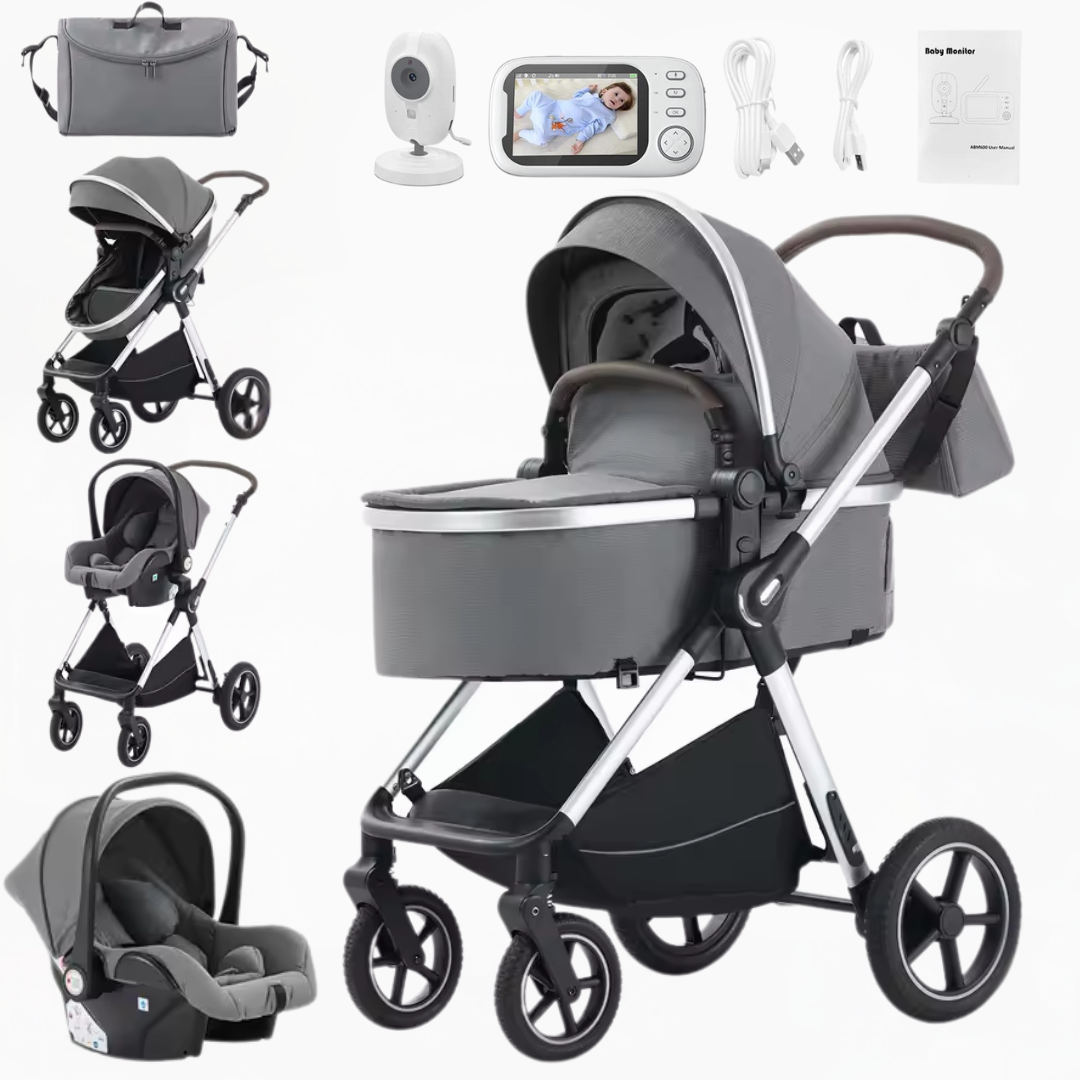 Luxury Travel System and Free Wireless Baby Monitor Bundle