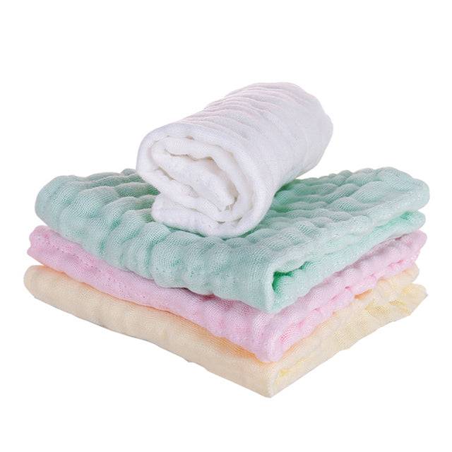 a stack of towels folded on top of each other