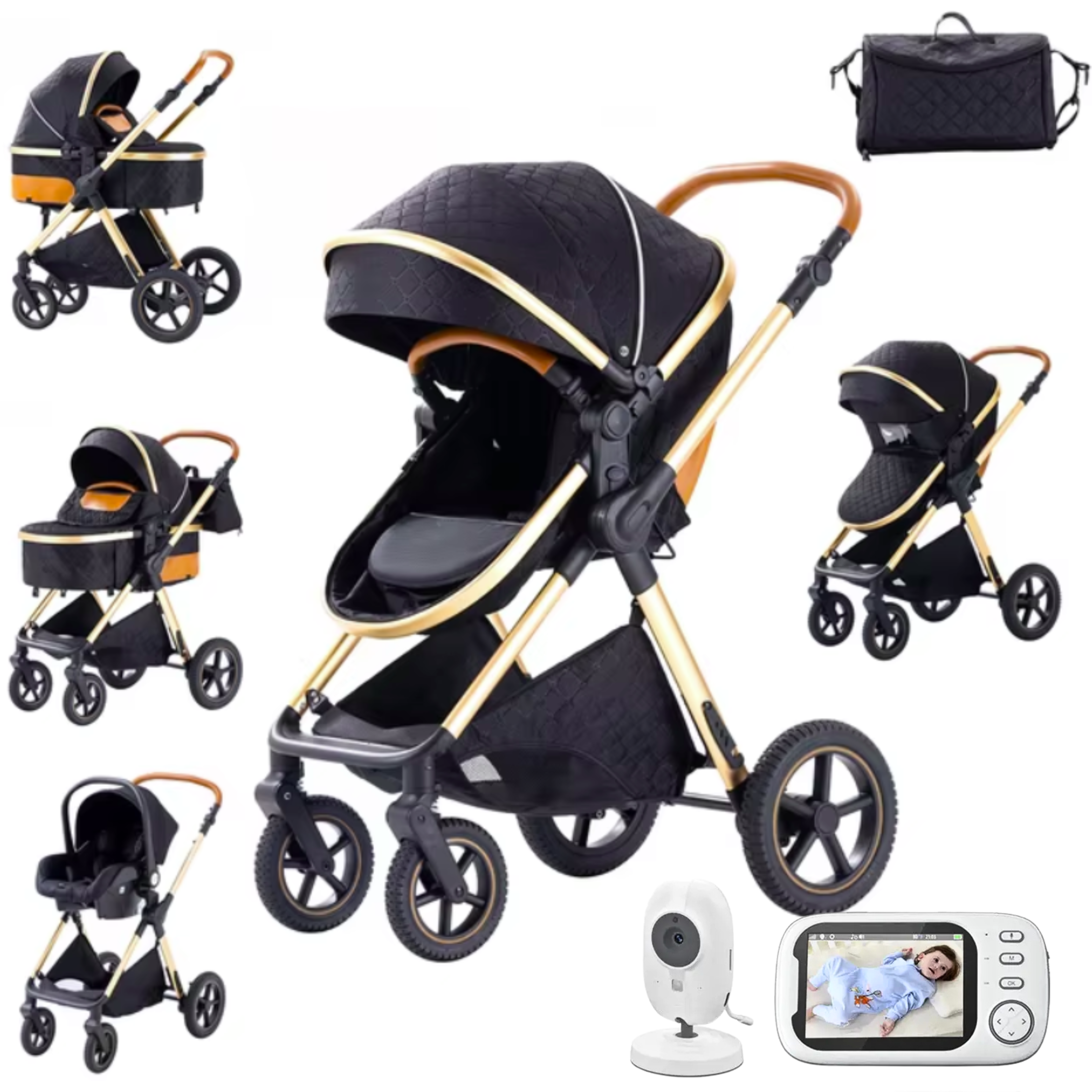 UrbanNest H2 Travel System with Free Wireless Baby Monitor