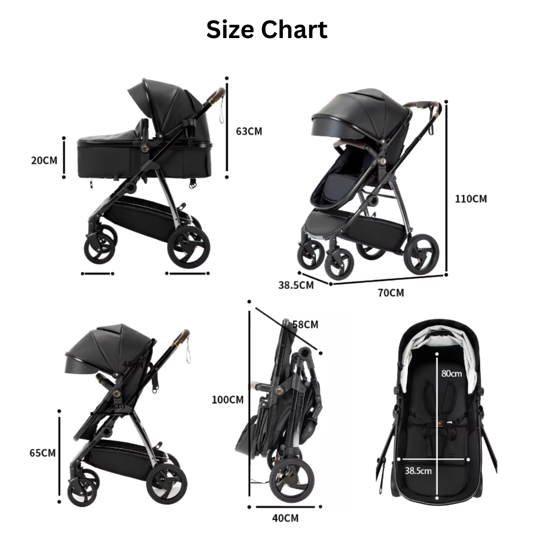 Leather 3 in 1 Travel System
