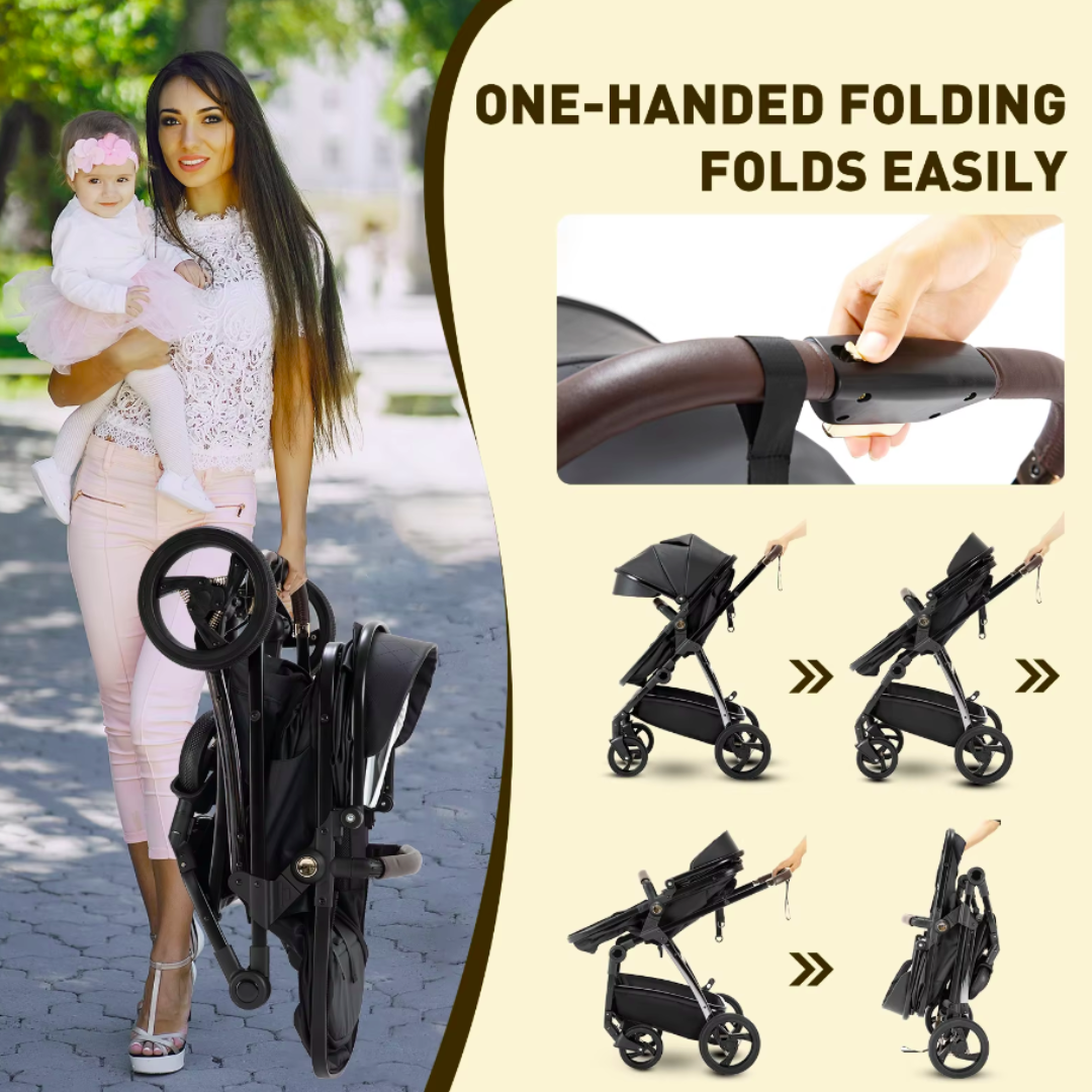 Leather 3 in 1 Travel System