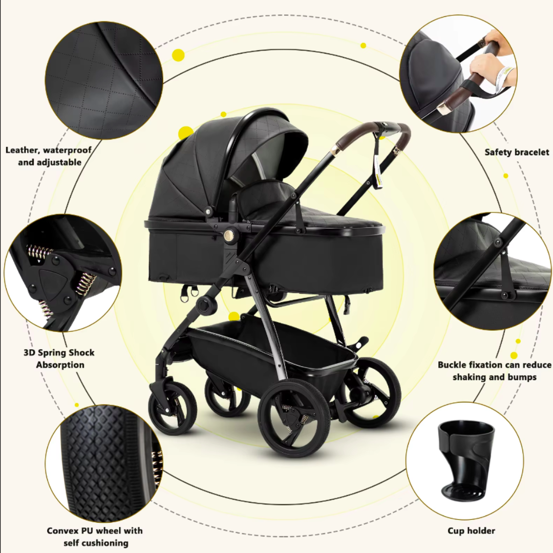 Leather 3 in 1 Travel System