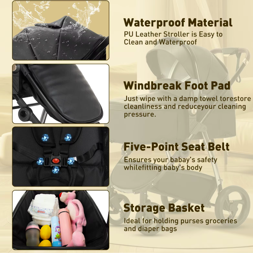 Leather 3 in 1 Travel System