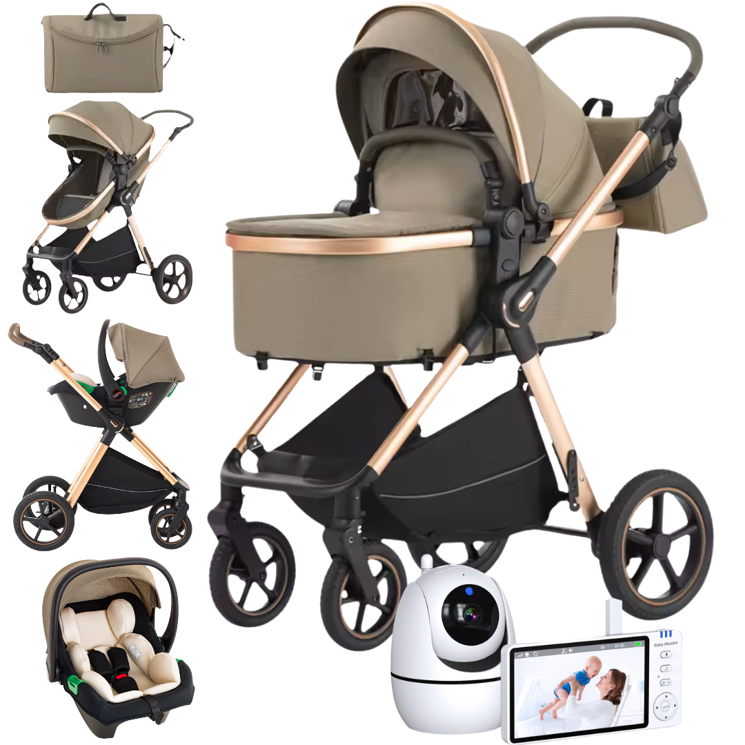 Luxury Pushchair Set and HD Wireless Baby Monitor System