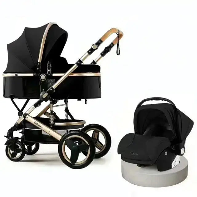 a baby stroller and a baby carriage