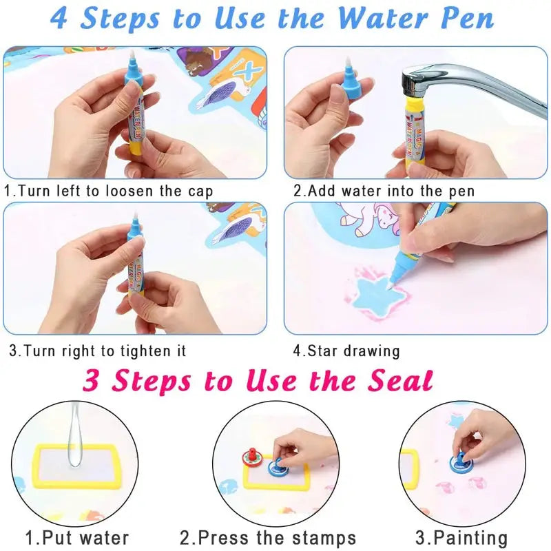 instructions for how to use the water pen
