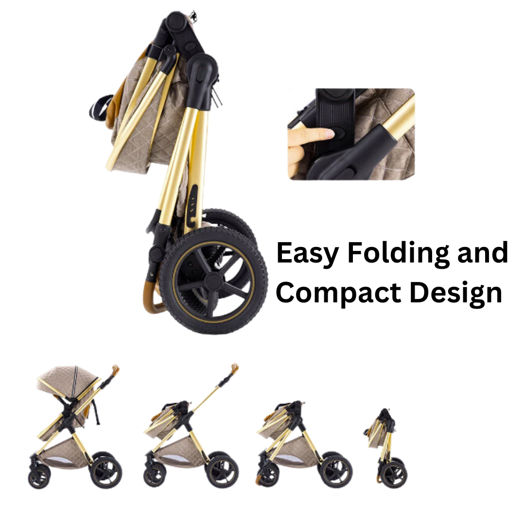 Easy foldable pram best sale