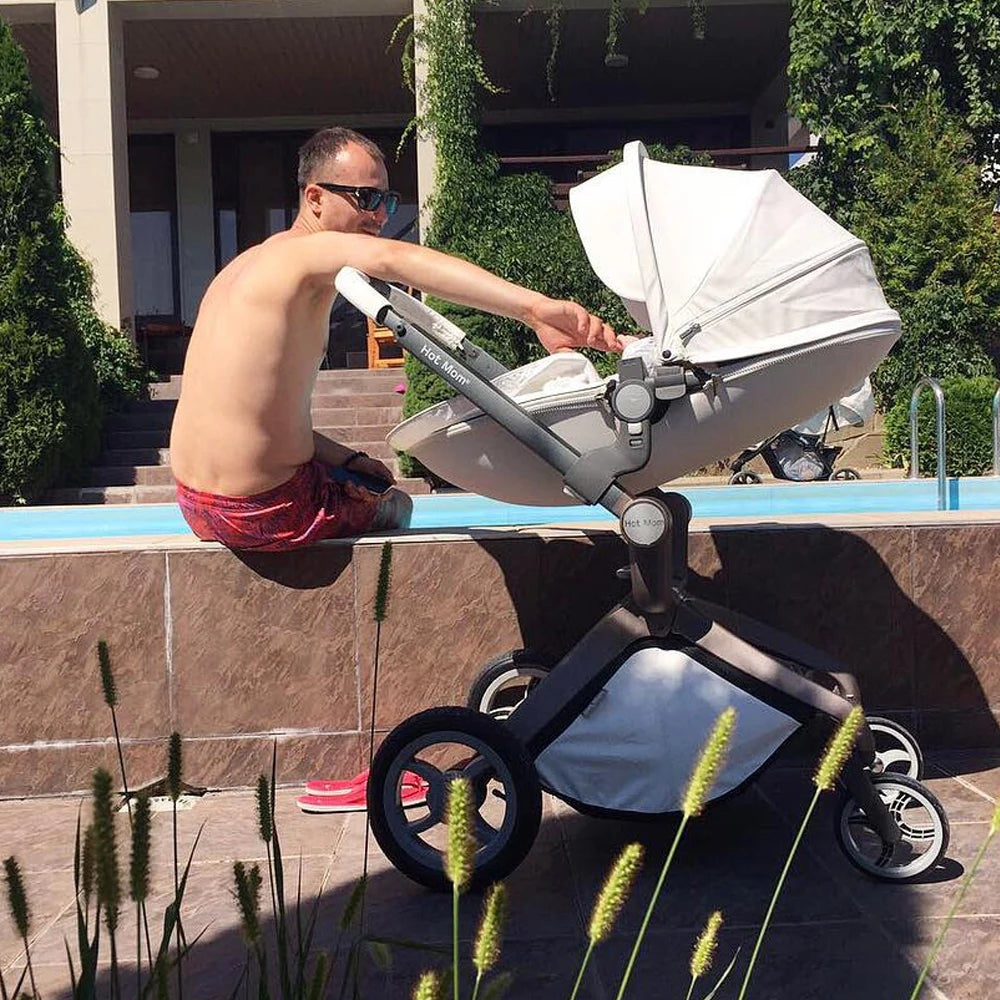 Hot Mom High Landscape 360° Rotation Pushchair Set