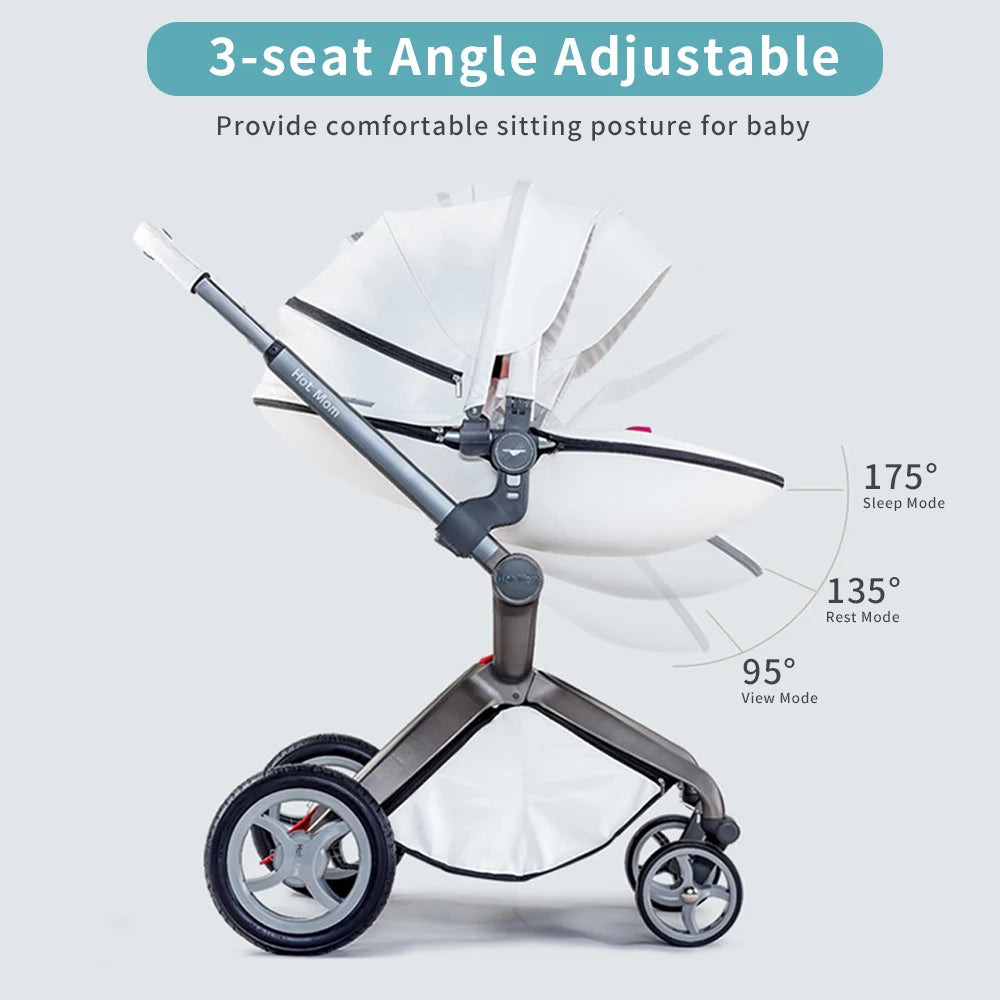 Hot Mom High Landscape 360° Rotation Pushchair Set