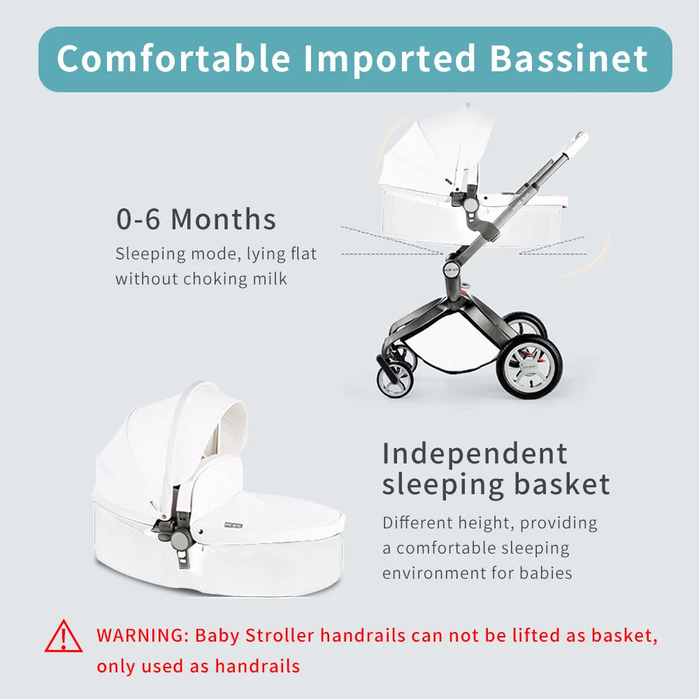 Hot Mom High Landscape 360° Rotation Pushchair Set
