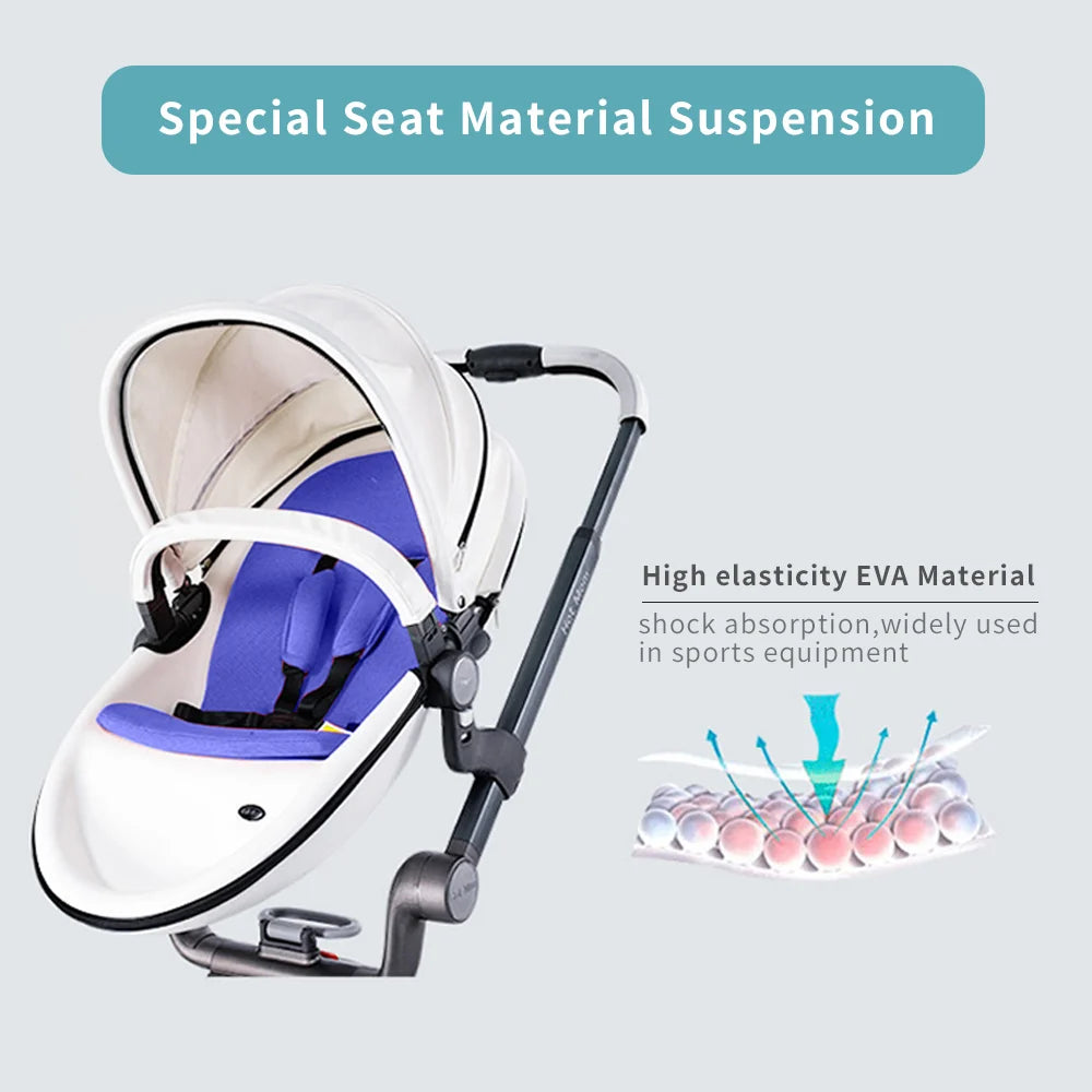Hot Mom High Landscape 360° Rotation Pushchair Set