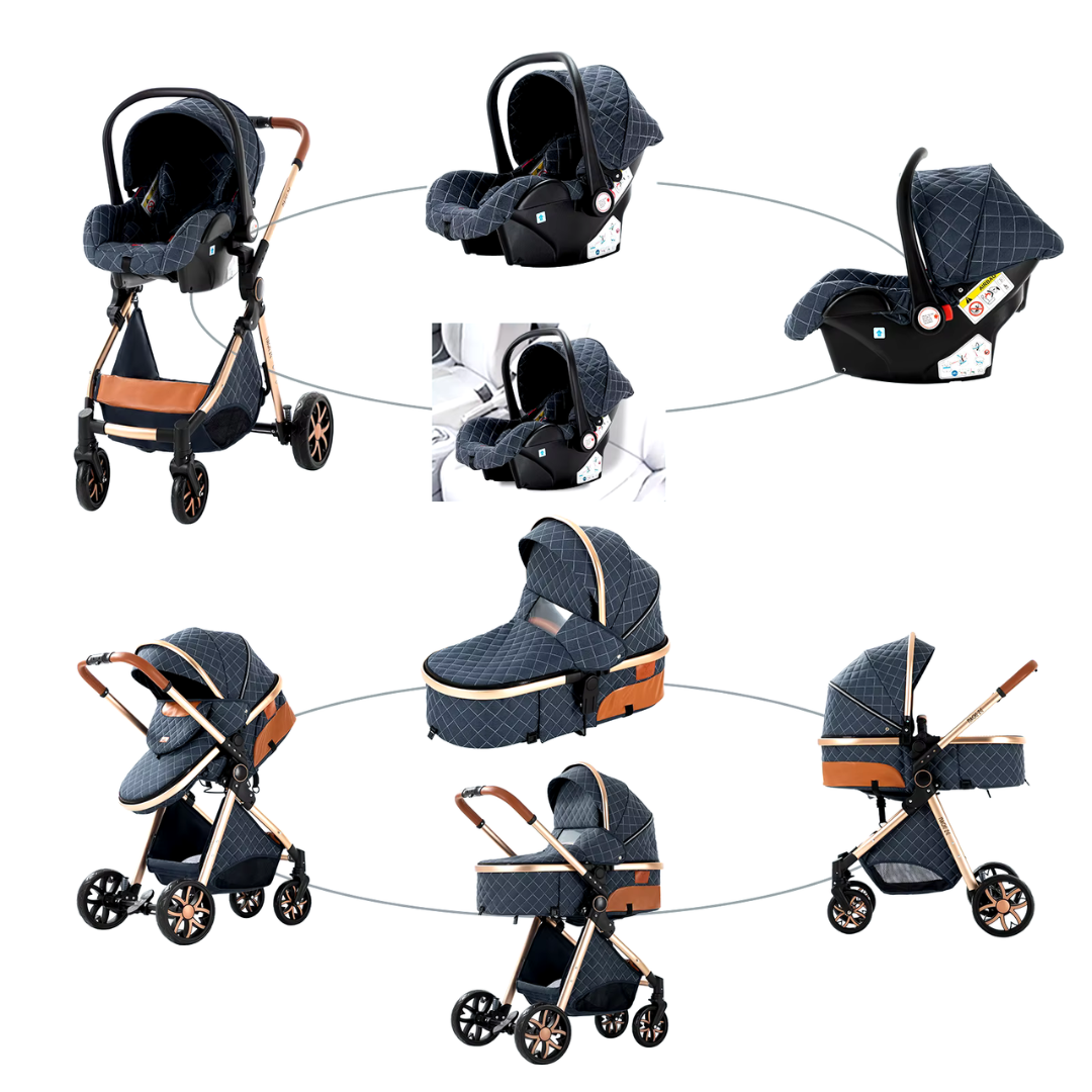 Luxury 3 In 1 Pushchair Bundle