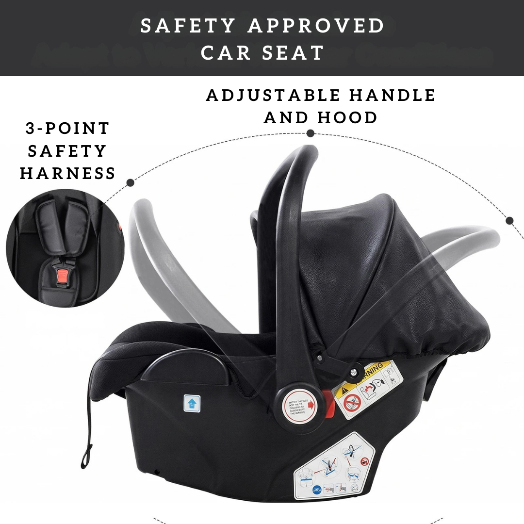 Luxury Egg Shape 3-in-1 Travel System + Free Smart Baby Monitor