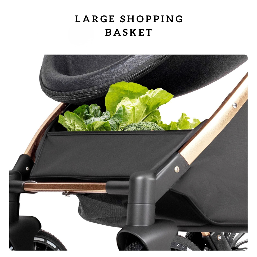 Luxury Egg Shape 3-in-1 Travel System + Free Smart Baby Monitor