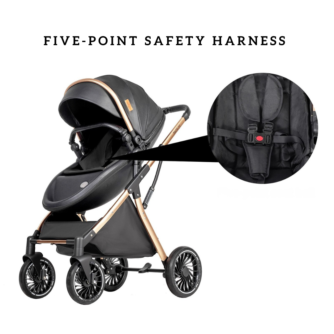 Luxury Egg Shape 3-in-1 Travel System + Free Smart Baby Monitor