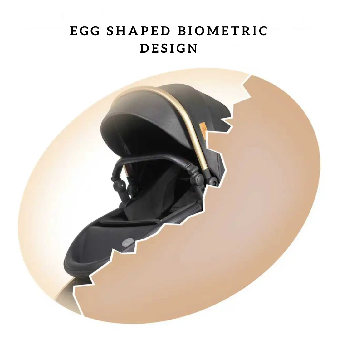 Luxury Egg Shape 3-in-1 Travel System + Free Smart Baby Monitor