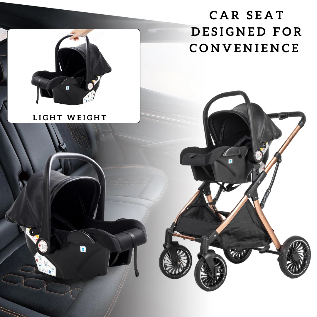 Luxury Egg Shape 3-in-1 Travel System + Free Smart Baby Monitor