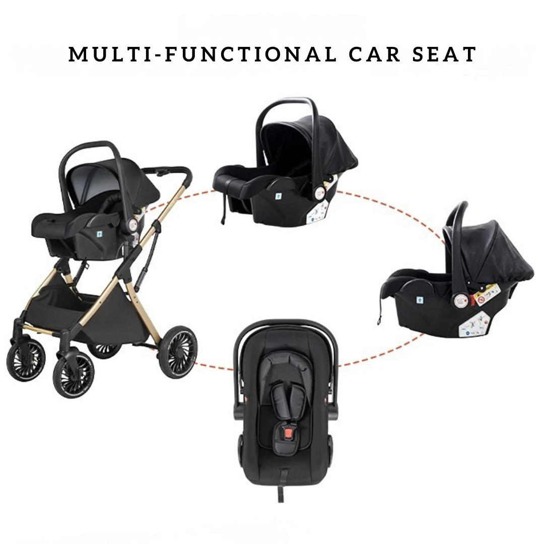 Luxury Egg Shape 3-in-1 Travel System + Free Smart Baby Monitor