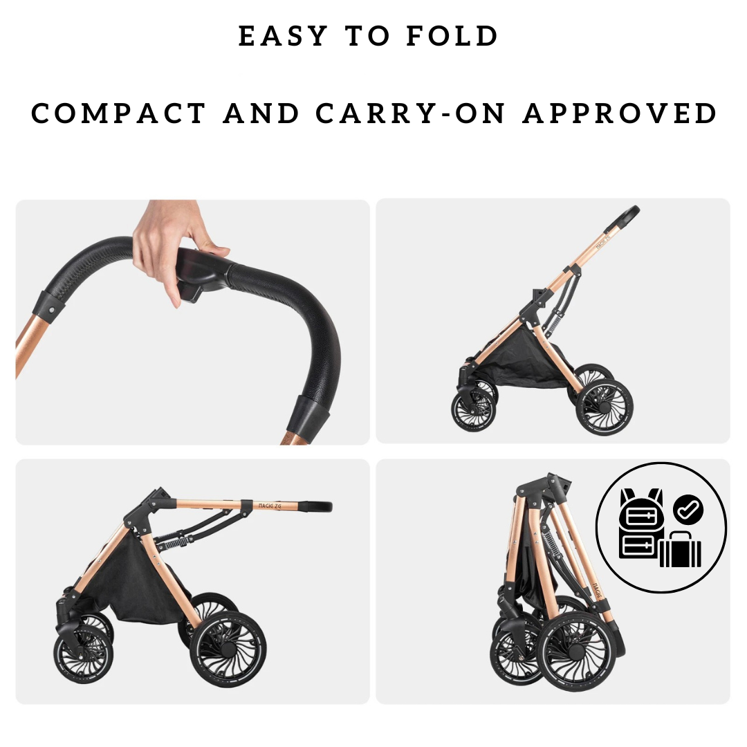 Luxury Egg Shape 3-in-1 Travel System + Free Smart Baby Monitor