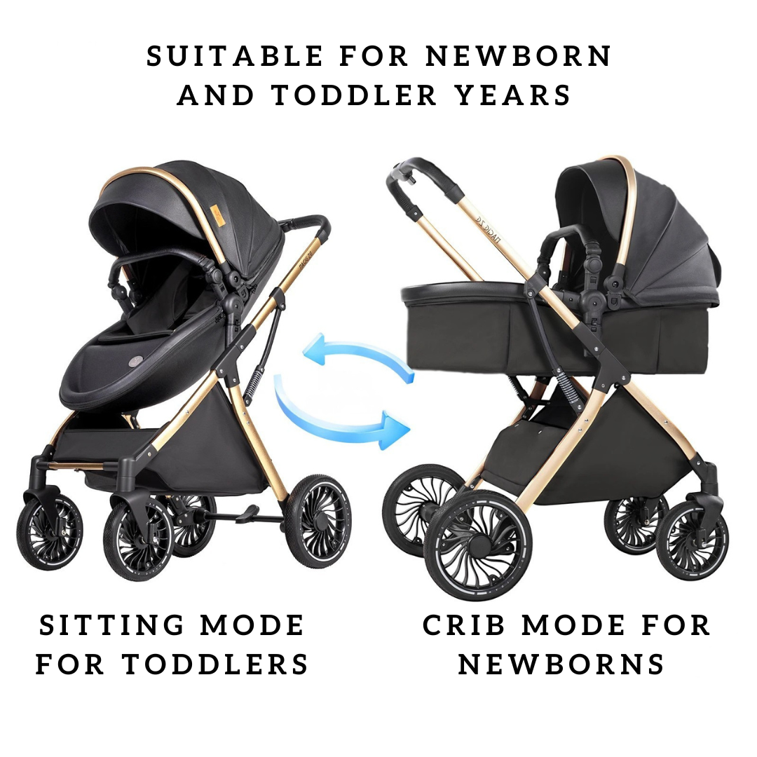 Luxury Egg Shape 3-in-1 Travel System + Free Smart Baby Monitor