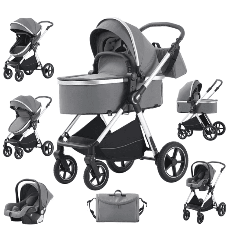 Luxury All in One Pushchair Set With Free Multi-Functional Changing Bag