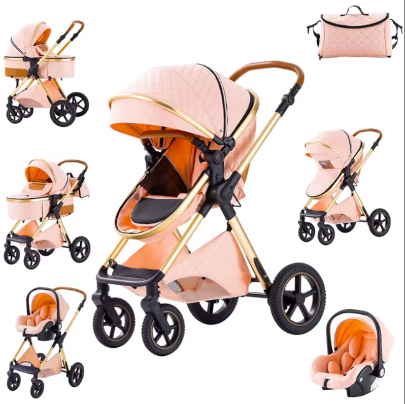 Deluxe 3 In 1 Pram and Car Seat Bundle