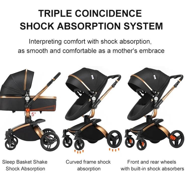 three different types of baby strollers