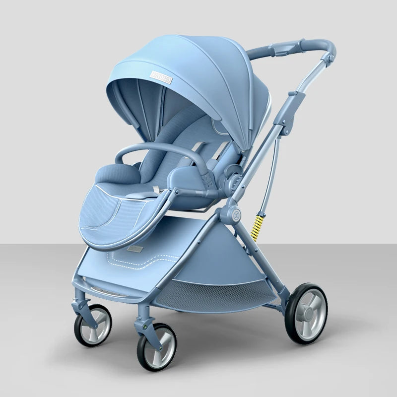 Luxurious High Landscape Baby Stroller with Egg-Shaped Seat