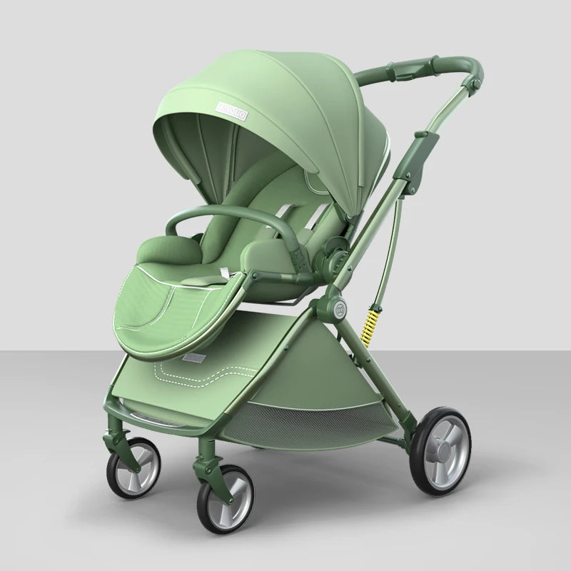 Luxurious High Landscape Baby Stroller with Egg-Shaped Seat