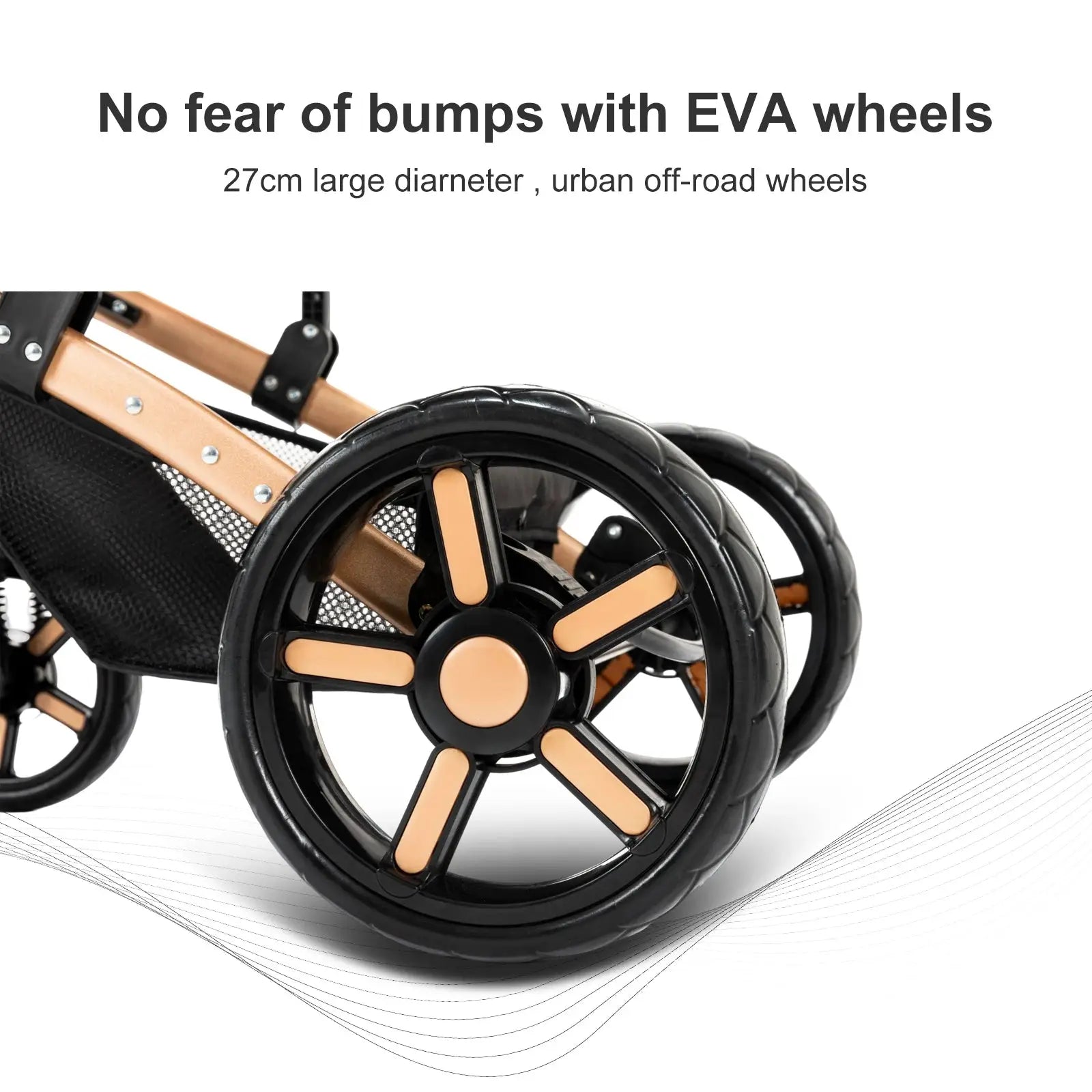 High Landscape Multi Functional 3 In 1 Pushchair Set