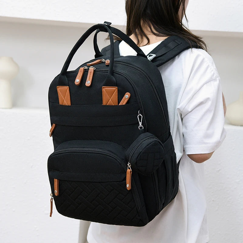Multifunctional Diaper Bag Backpack with Changing Station