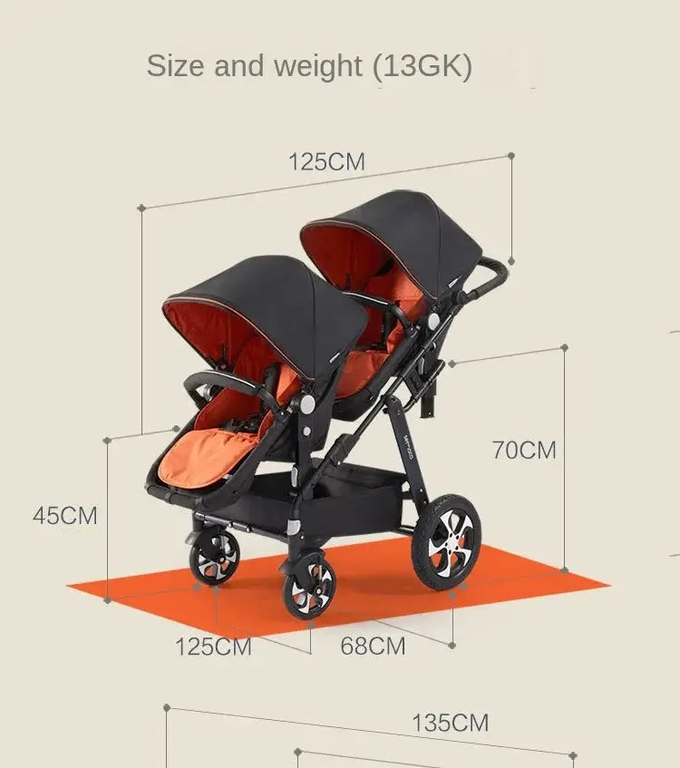 the size and weight of a stroller