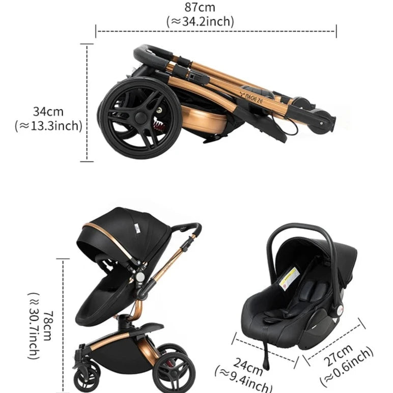 an image of a baby stroller with wheels