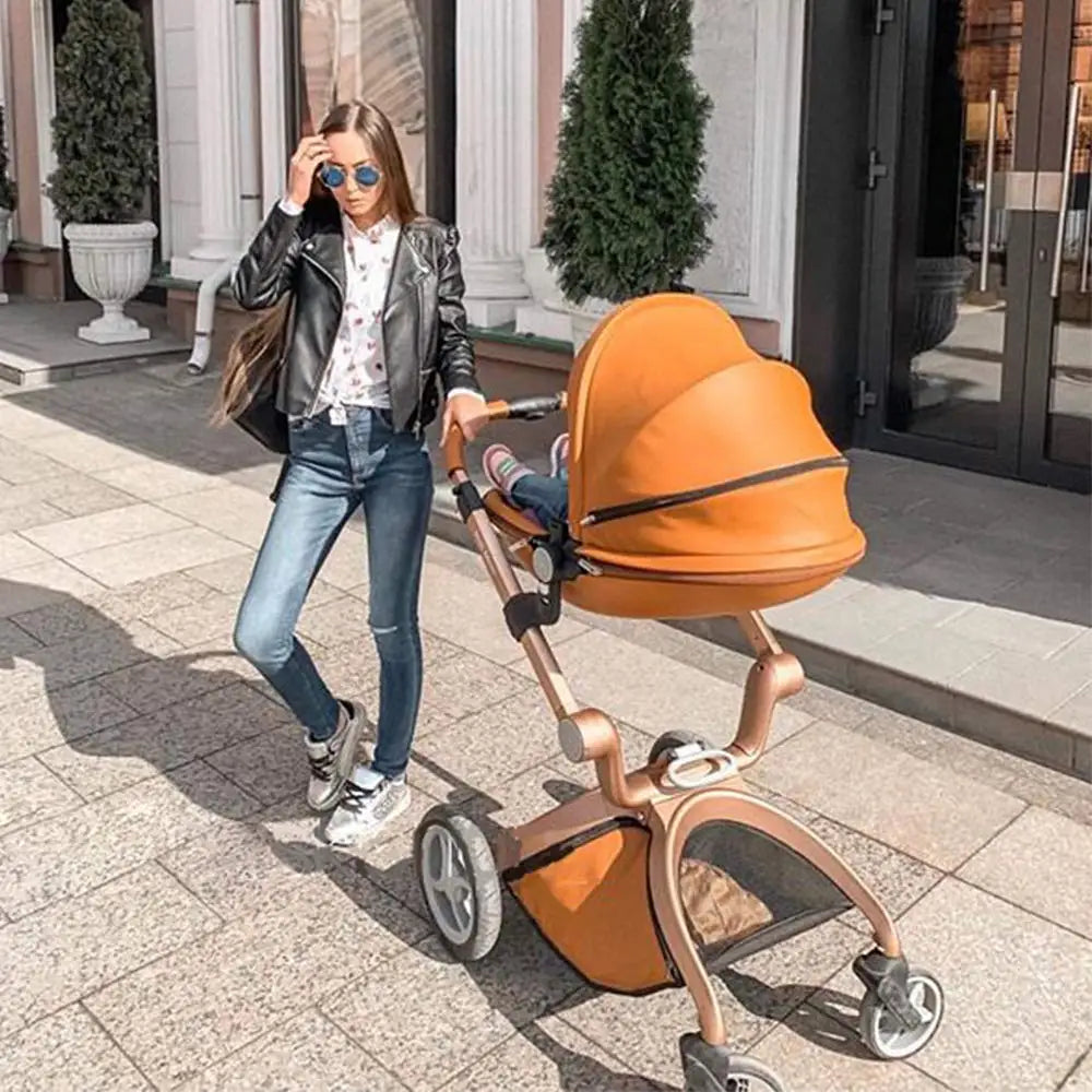 Hot Mom High Landscape 360° Rotation Pushchair Set