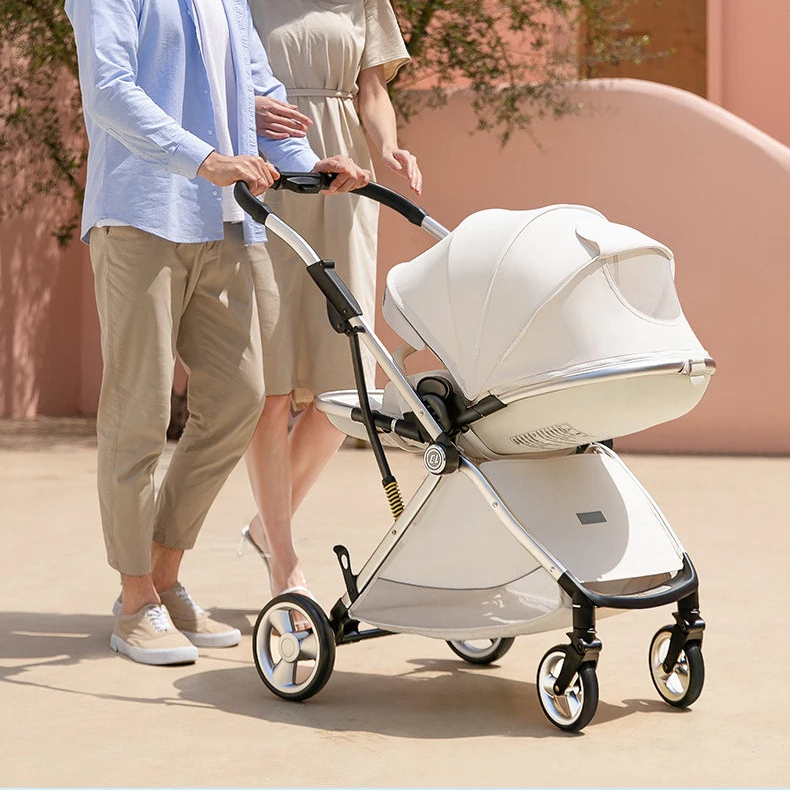 Luxurious High Landscape Baby Stroller with Egg-Shaped Seat