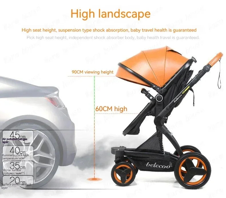 Belecoo Glide 3-in-1 Multifunctional Pram Bundle