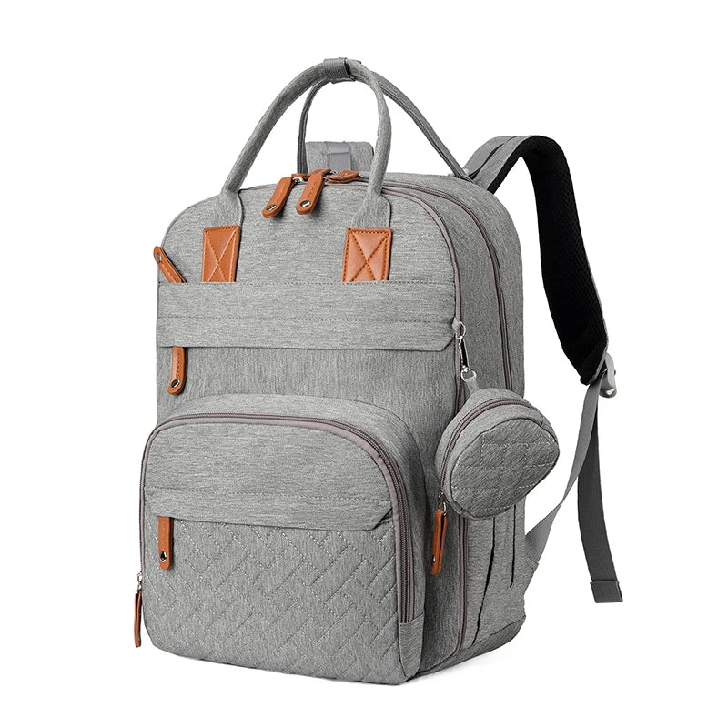Multifunctional Diaper Bag Backpack with Changing Station