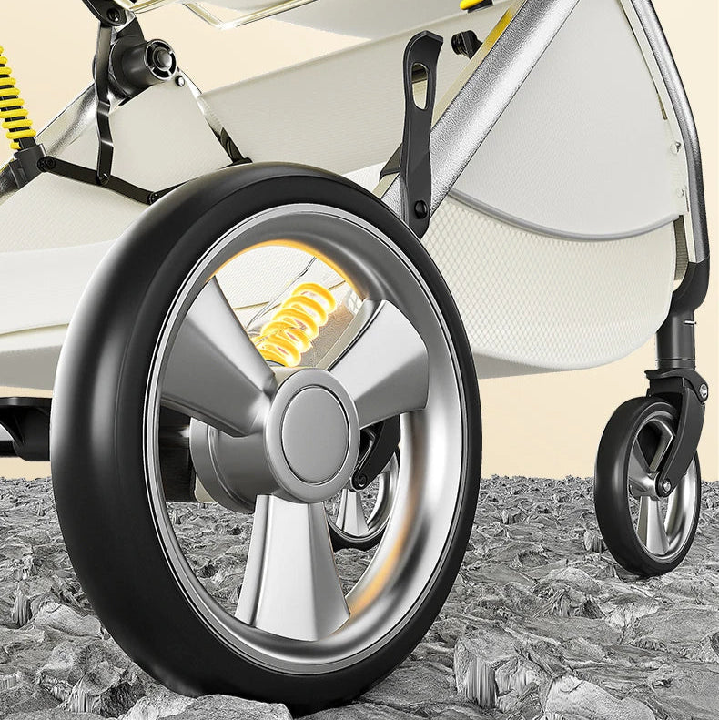 Luxurious High Landscape Baby Stroller with Egg-Shaped Seat