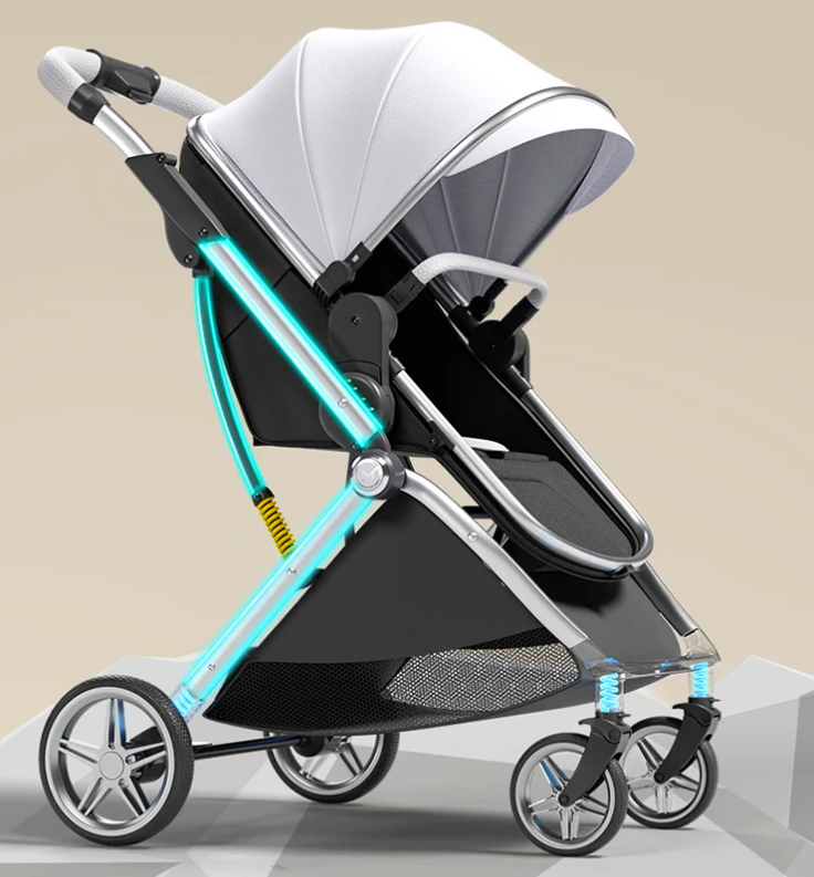 Canmeja 3 in 1 Pram and Car Seat Travel System