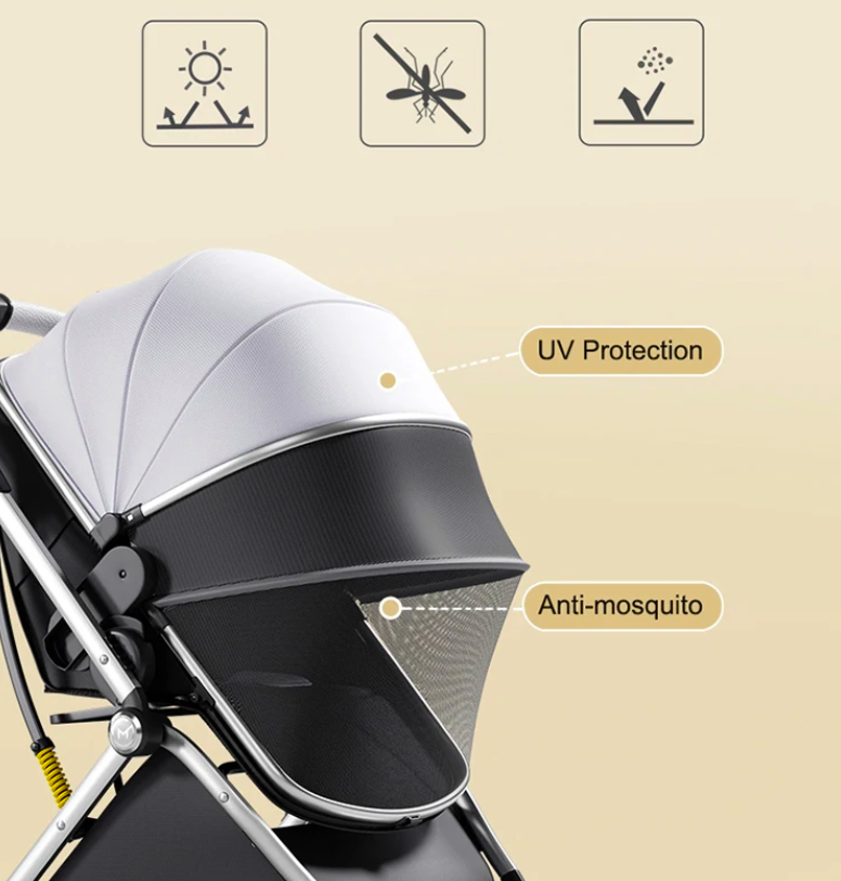 Canmeja 3 in 1 Pram and Car Seat Travel System