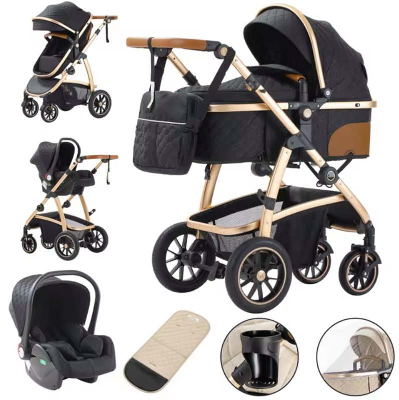 3 in 1 Luxury Pram and Car Seat Bundle