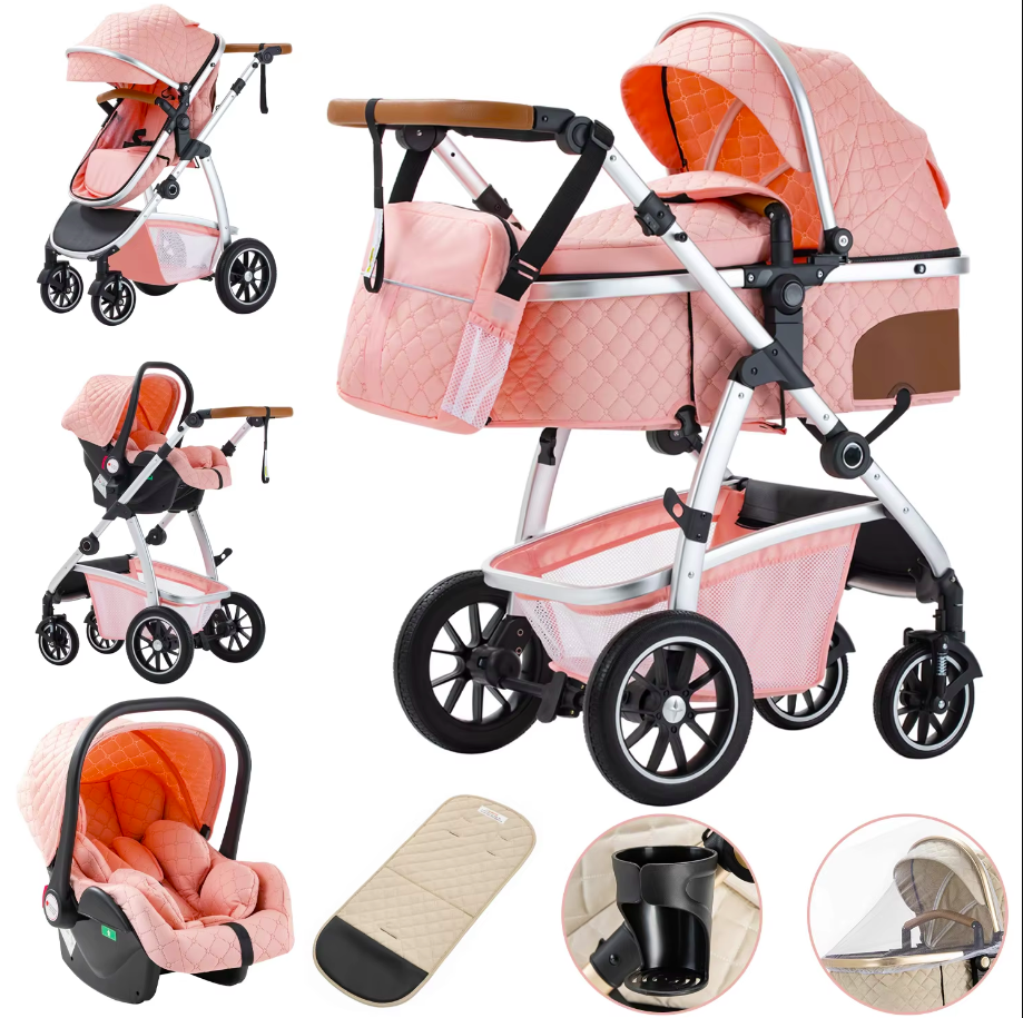 3 in 1 Luxury Pram and Car Seat Bundle