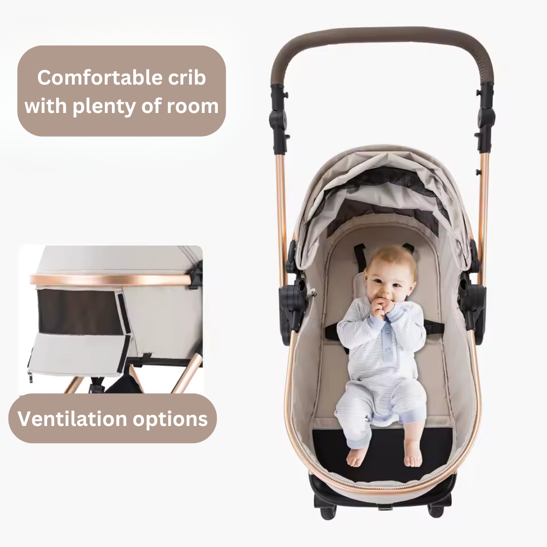 Luxury Travel System and Free HD Baby Monitor Safe Start Bundle