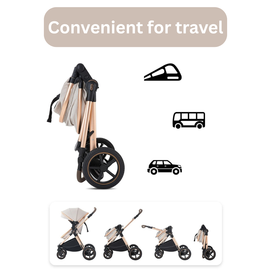 Luxury Travel System and Free HD Baby Monitor Safe Start Bundle