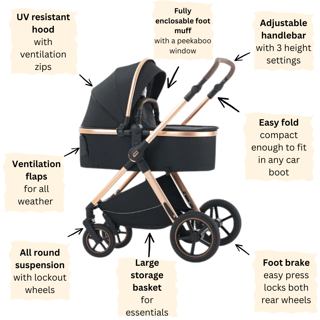 3-in-1 Luxury Travel System