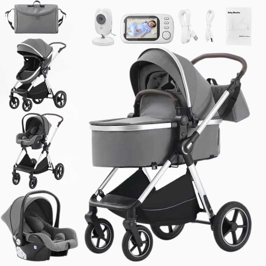 Luxury Pushchair Set and Wireless Baby Monitor System