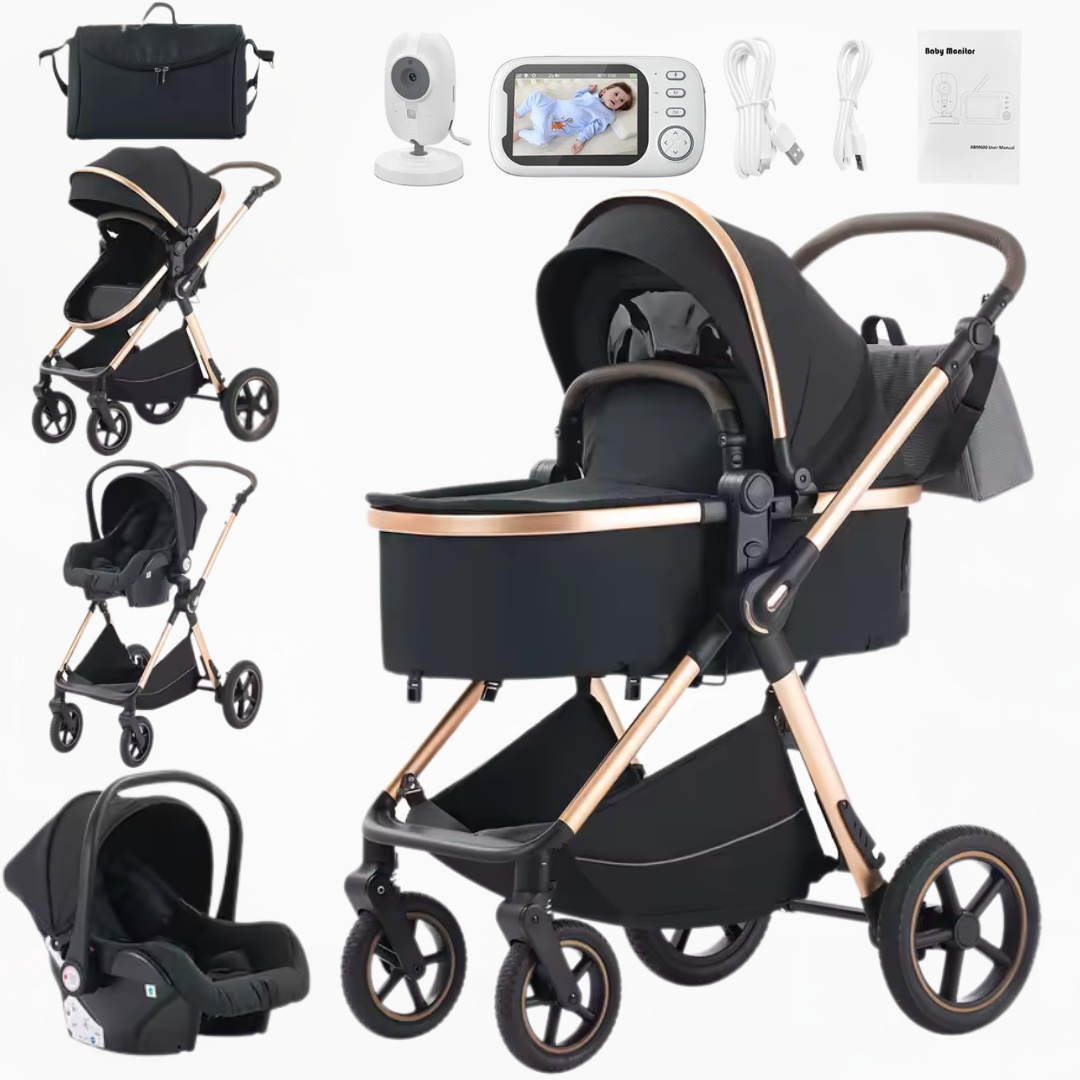 Luxury Pushchair Set and Wireless Baby Monitor System